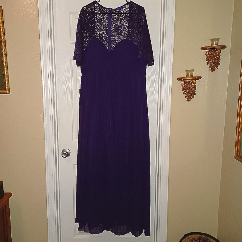Ever Pretty, US 24, Purple long gown